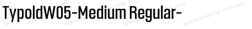 TypoldW05-Medium Regular字体转换